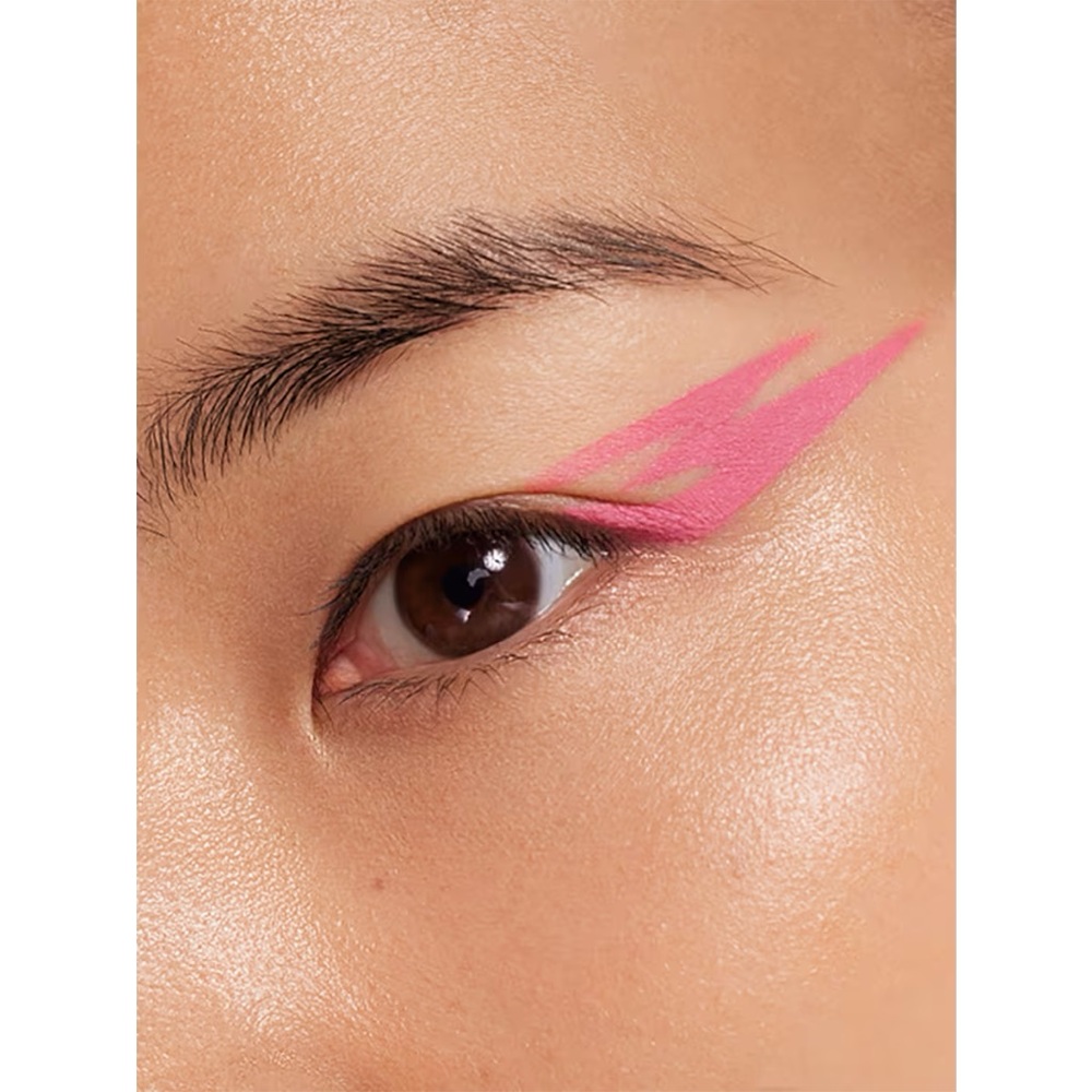 about-face Matte Fluid Eye Paint Eyeshadow in La Zona Rosa neon watermelon pink